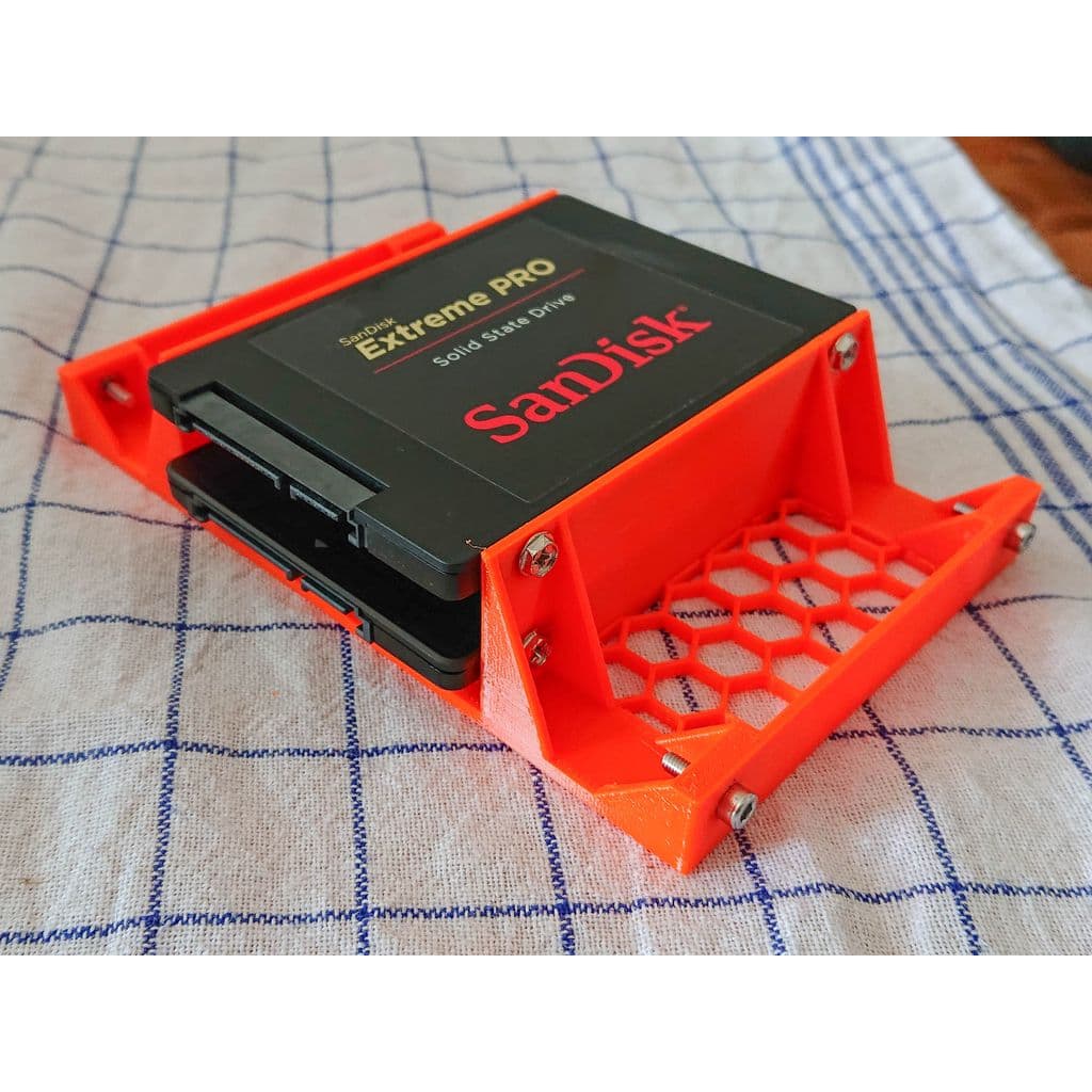 Переходник отсека 5,25″ под два SSD 2,5″ — фото 1