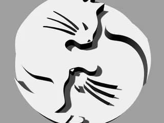 Парочка котов (декор) — фото 1