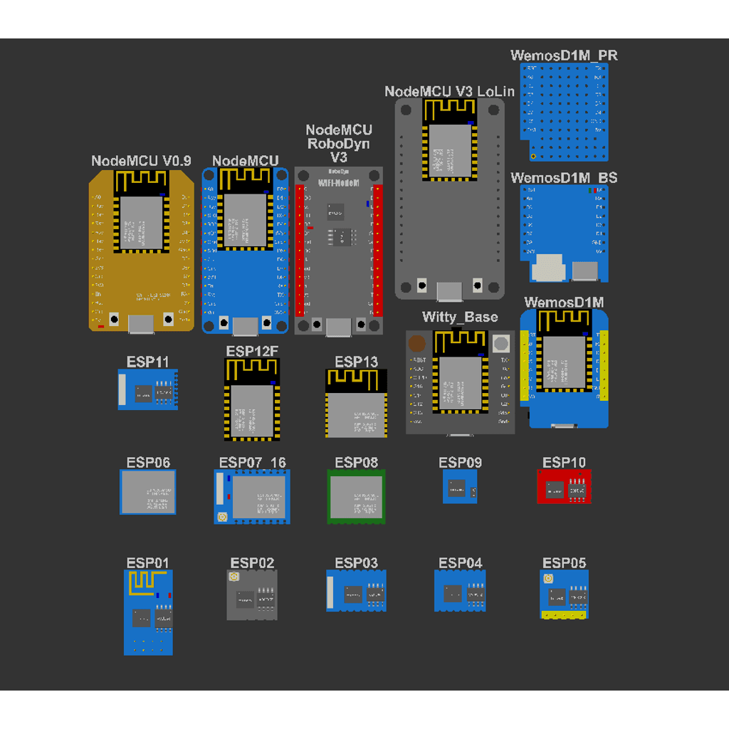 Библиотека моделей для модулей на ESP8266 — фото 1