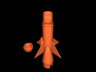 Модель ракеты под двигатель 18×70 мм — фото 7