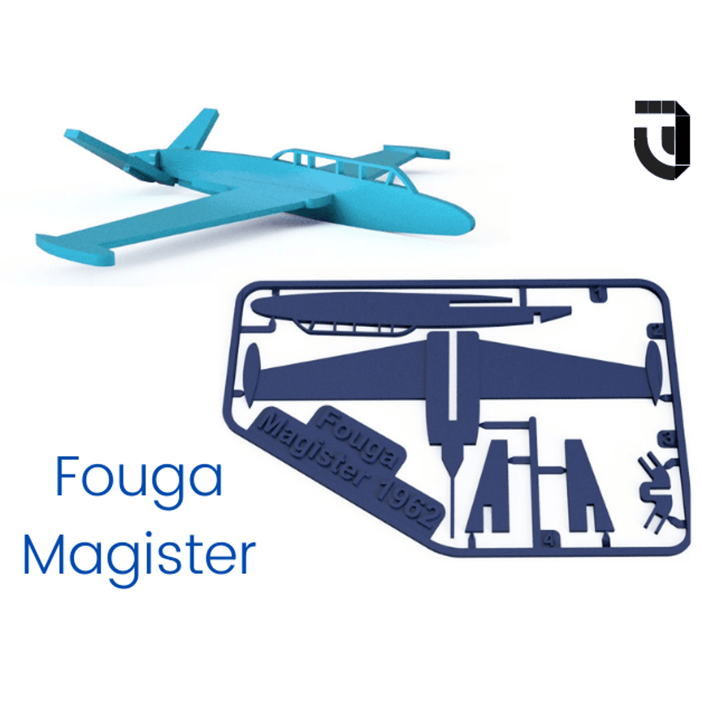 Сборная модель-карточка Fouga Magister — фото 1