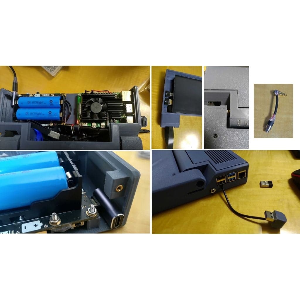 Ноутбук на базе Raspberry Pi 4 с экраном — фото 3