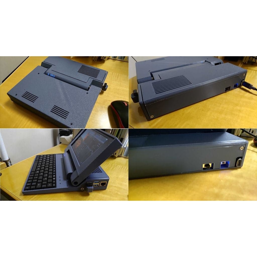 Ноутбук на базе Raspberry Pi 4 с экраном — фото 2