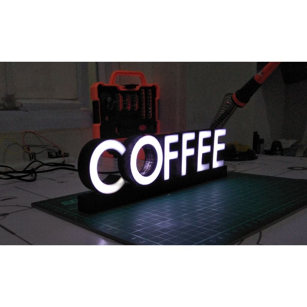Светодиодная надпись 'COFFEE' — фото 1