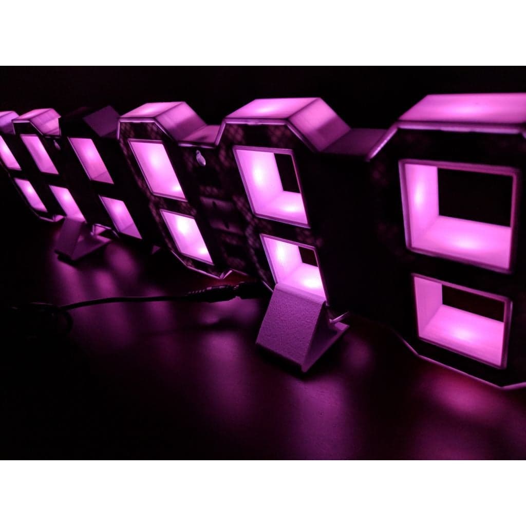 Часы на 7-сегментных LED-цифрах — фото 3