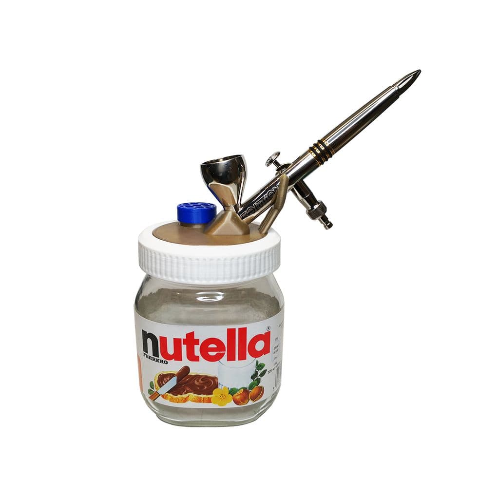 Емкость для очистки аэрографа (банка Nutella) — фото 3
