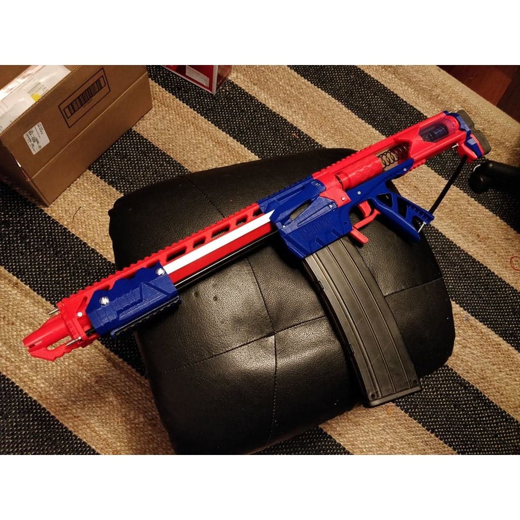 Бластер Caliburn под стрелы NERF (помповый) — фото 3