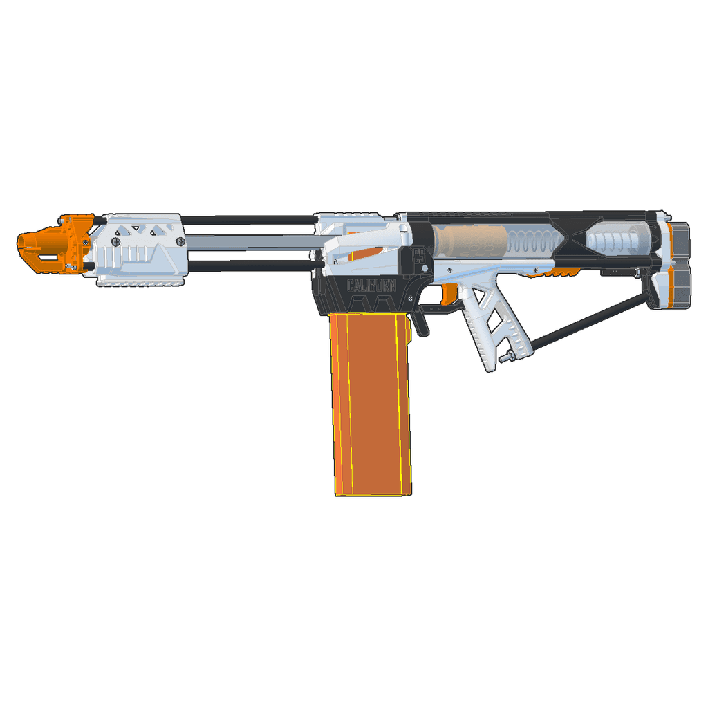 Бластер Caliburn под стрелы NERF (помповый) — фото 1