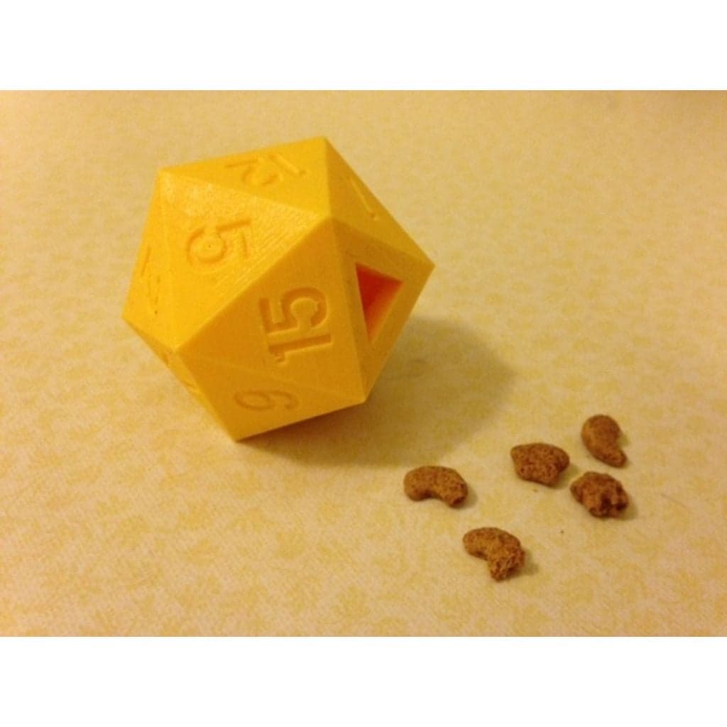Кубик D20 — игрушка-кормушка для кота — фото 1
