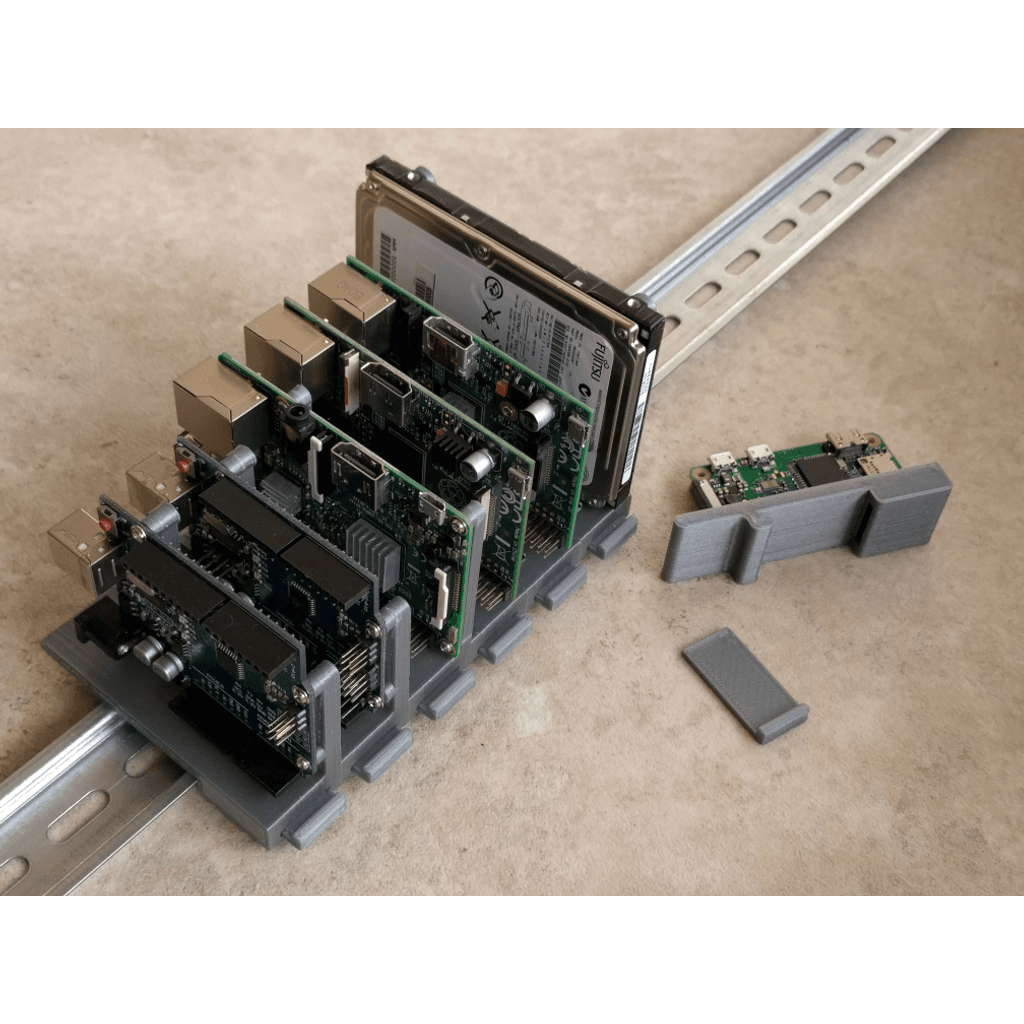Крепления на DIN-рейку для Raspberry Pi и Arduino — фото 2