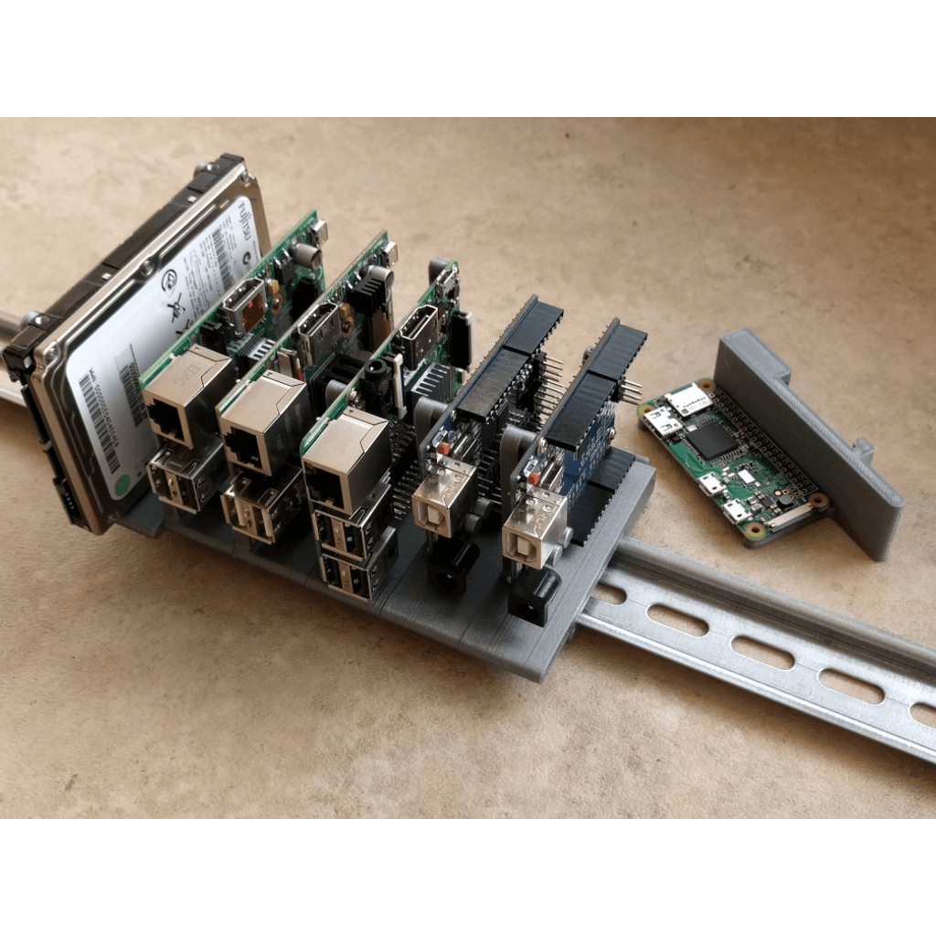 Крепления на DIN-рейку для Raspberry Pi и Arduino — фото 1