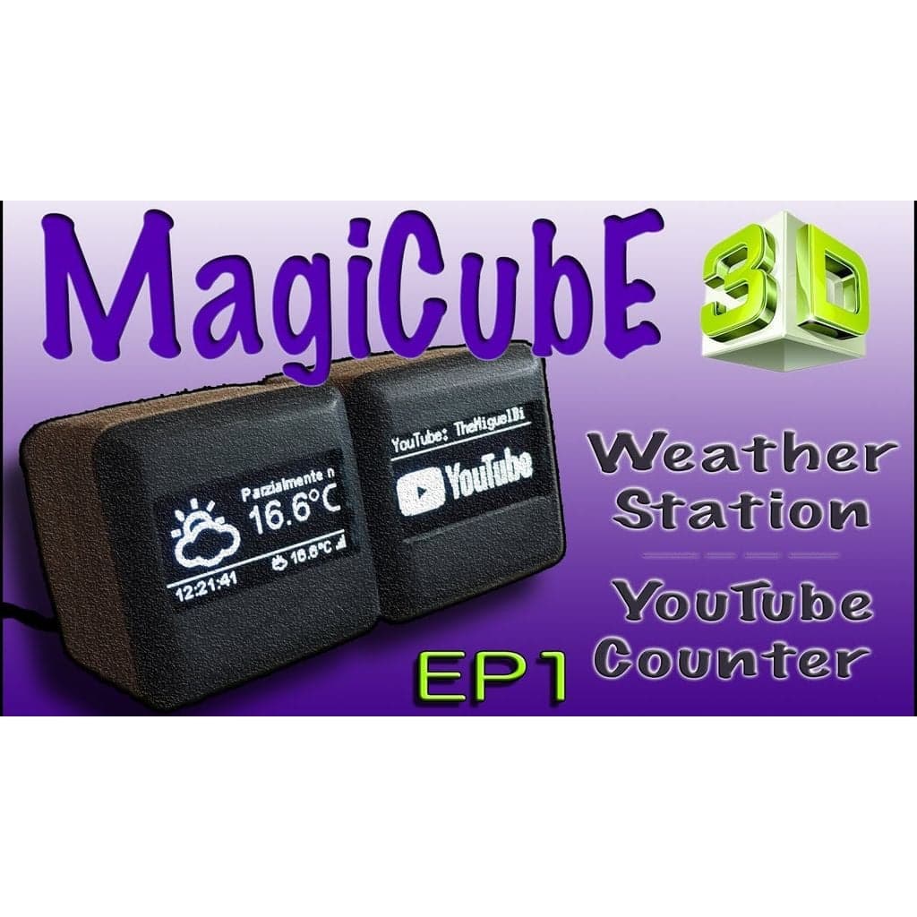 MagiCube — метеостанция и счётчик подписчиков — фото 1
