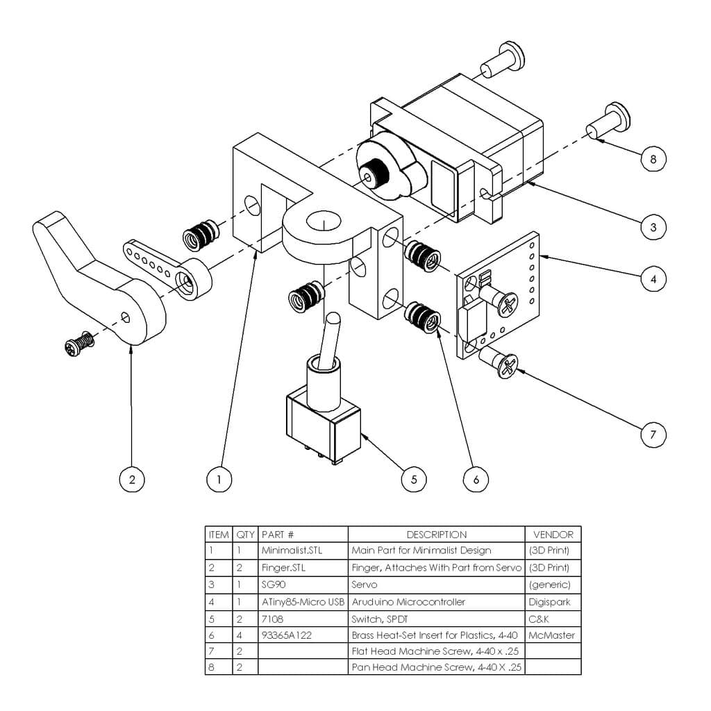 Минималистичная бесполезная машина Arduino — фото 3