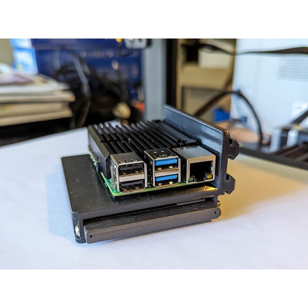 Крепление для Raspberry Pi 4 с радиатором и SSD — фото 1