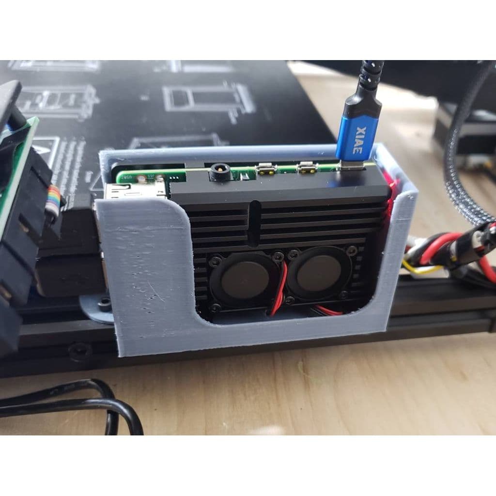Чехол для Raspberry Pi 4 с радиаторами