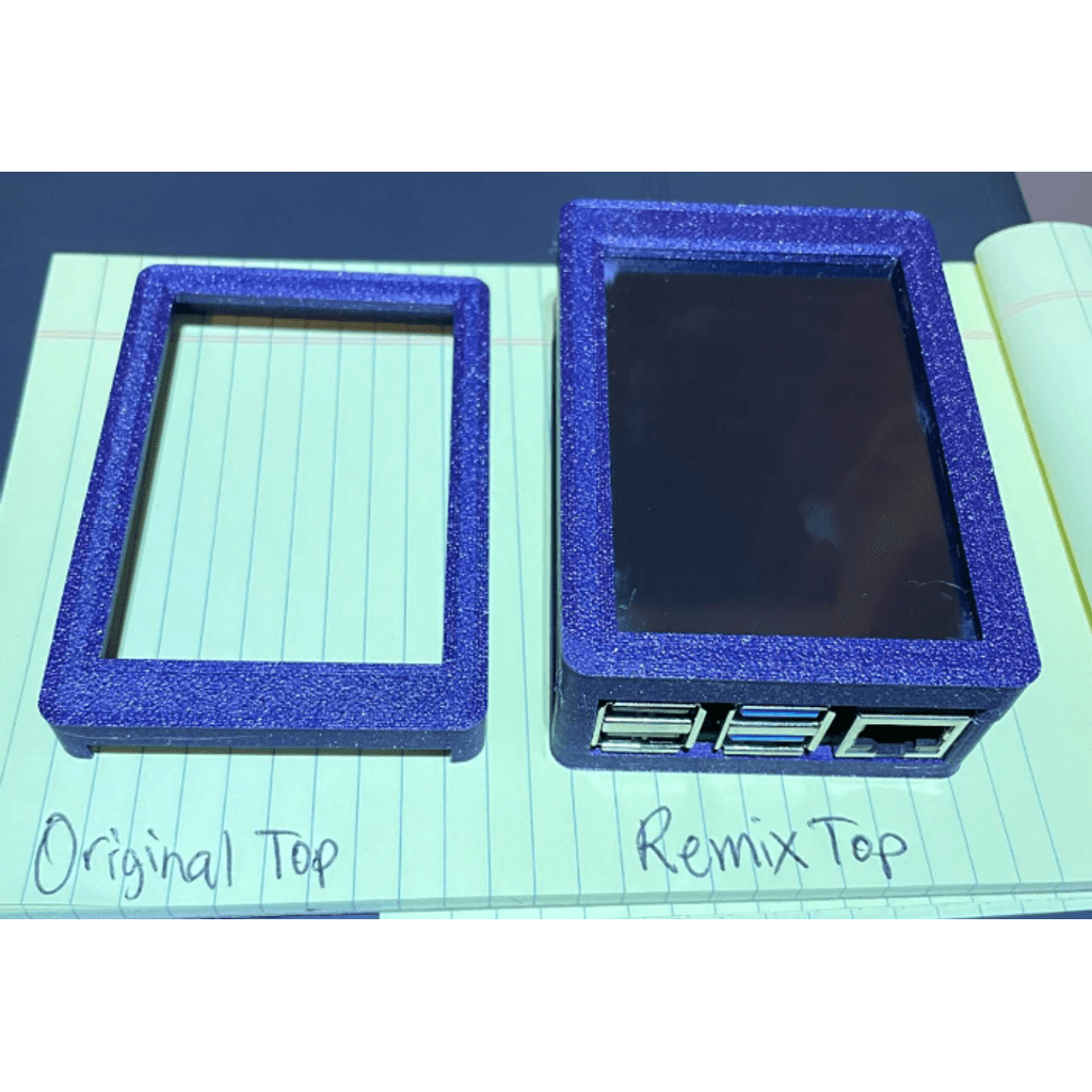 Верхняя крышка корпуса для Raspberry Pi 4B с экраном — фото 2