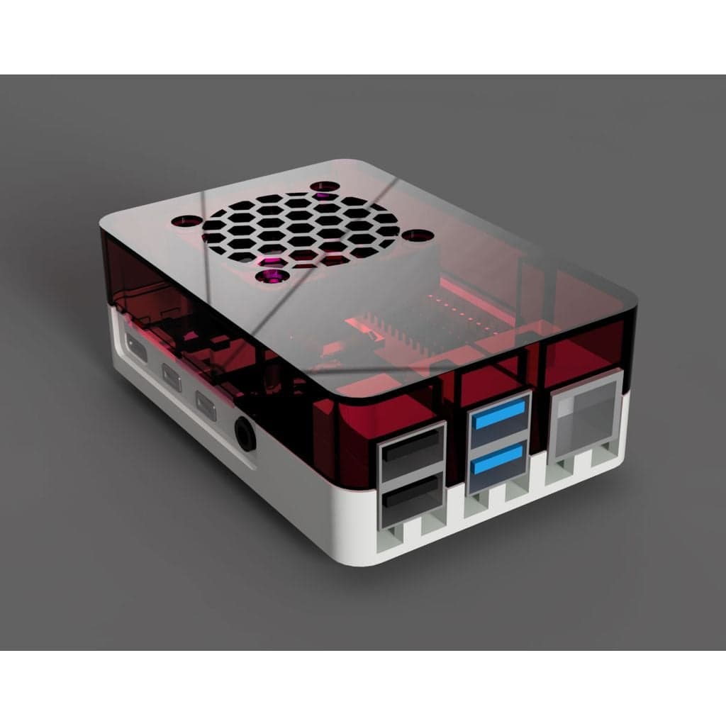 Корпус Raspberry Pi 4 с креплением вентилятора — фото 1