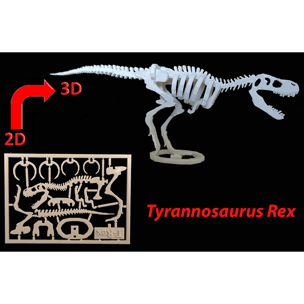 Скелет T-Rex — карточка-конструктор — фото 3