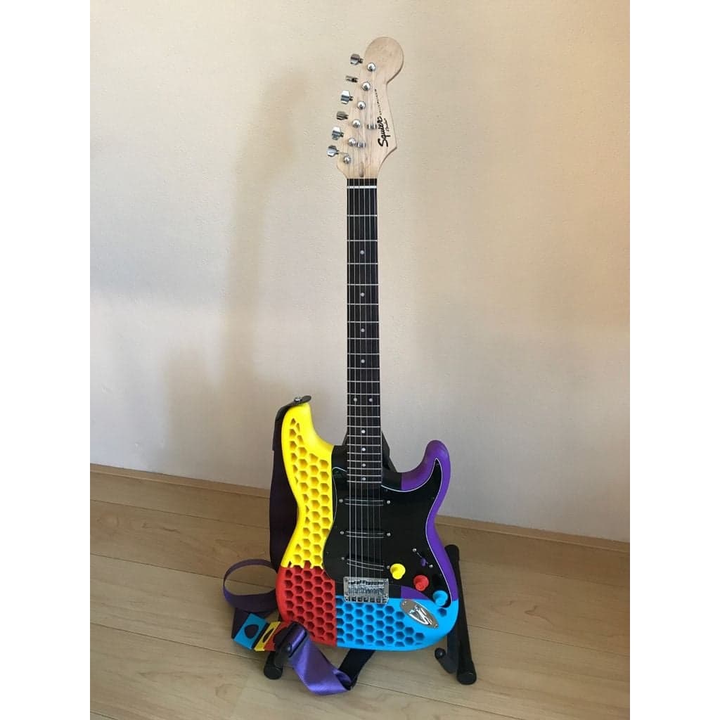 Printcaster — сотовый Stratocaster под фикс-бридж — фото 1