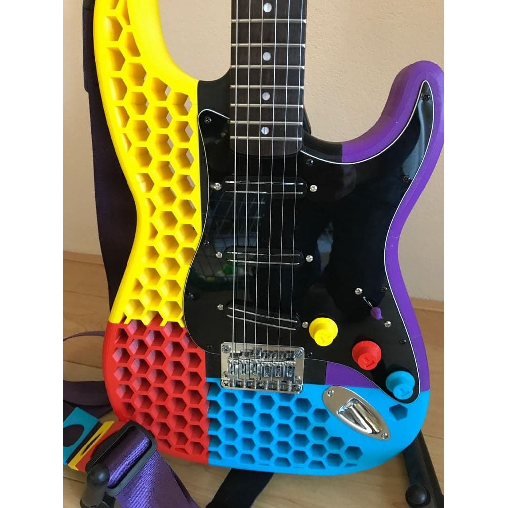 Printcaster — сотовый Stratocaster под фикс-бридж — фото 2