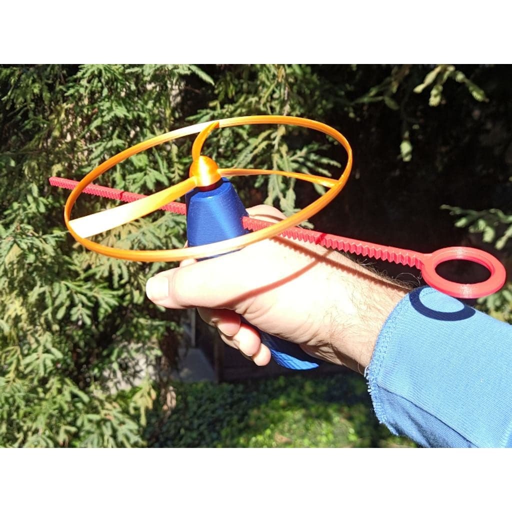 Игрушечный вертолет с механизмом подтягивания — фото 2